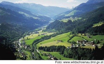 Mühltal in Richtung Auffach