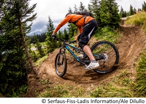 Waldpassage im Bikepark Serfaus-Fiss-Ladis