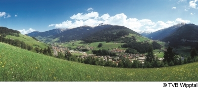 Blick über Matrei am Brenner